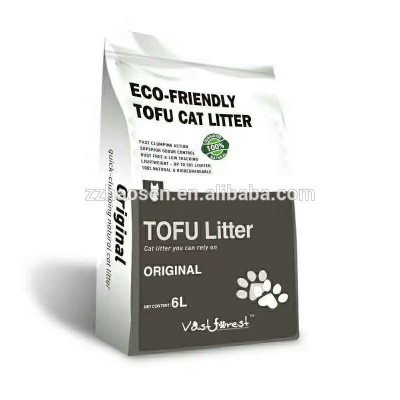 Easy to clean high quality strong clumping greentea tofu cat litter sand